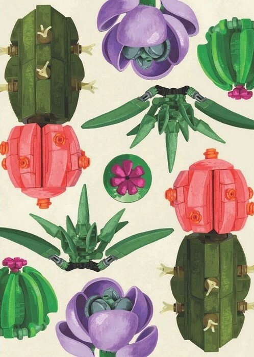 Chronicle Books LEGO® Sada botanických hracích karet