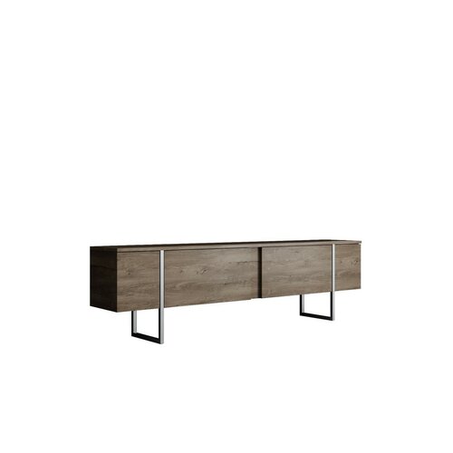 Măsuță TV Luxe Walnut and Silver