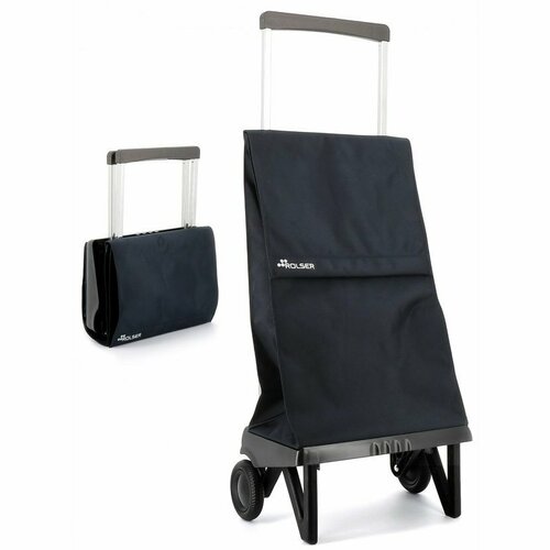 Geantă de cumpărături Rolser Plegamatic Original MF, cu role, gri închis