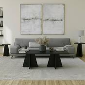 Couchtisch Double Mushroom Black