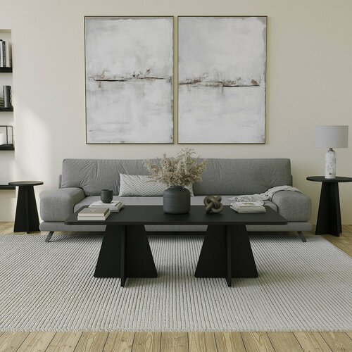 Măsuță de cafea Double Mushroom Black