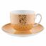 Florina Tasse mit Untertasse Orange, 240 ml