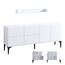 Schrank mit Wandregal Lucky White and Black