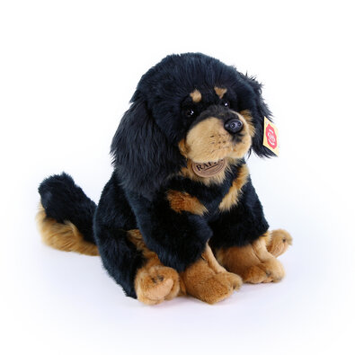 Rappa Plyšový sediaci pes Tibetská doga - Mastiff, 26 cm