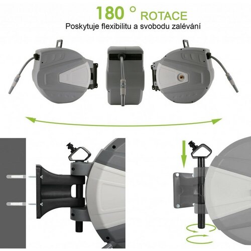 Tromba automată cu furtun de 15 m