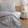 Jerry Fabrics Бавовняна постільна білизна Кубики  сірий, 140 х 200 см, 70 х 90 см