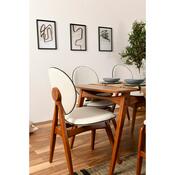 Jídelní set Touch Walnut and Cream
