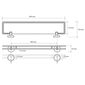 SAPHO XR600 X-Round E Glasregal  60 x 13 cm