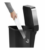 Simplehuman Coș de gunoi cu pedală 45 l, negru