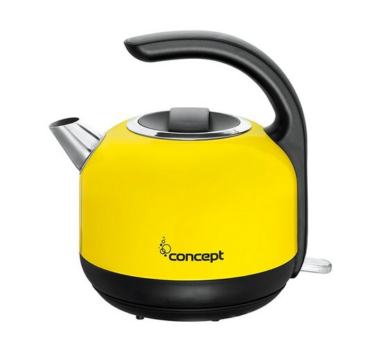 Concept Retro RK 3120 czajnik bezprzewodowy żółty