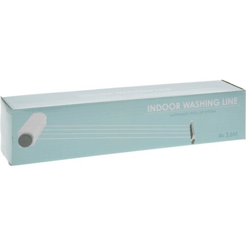 Fali ruhaszárító, öntekercselő, 4 zsinór, 3,6 m