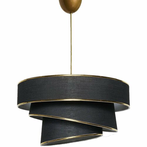 Závěsný lustr Couper - Black, Gold