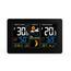 Solight TE81 Wetterstation mit extra großem  Farb-LCD-Display, Schwarz