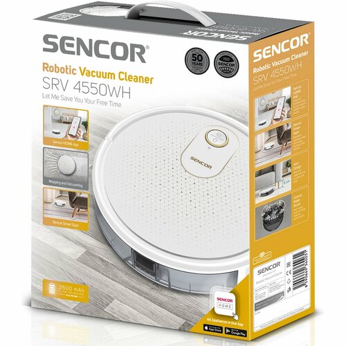 Robotický vysávač Sencor SRV 4550WH