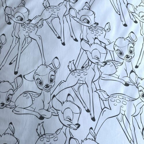 Dětské bavlněné povlečení do postýlky Bambi stripe, 100 x 135 cm, 40 x 60 cm
