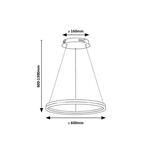 Rabalux 72301 kovový LED lustr Isaure