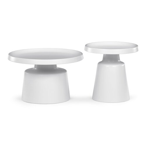 Set de măsuțe de cafea F4114 WT, alb, 2 buc.