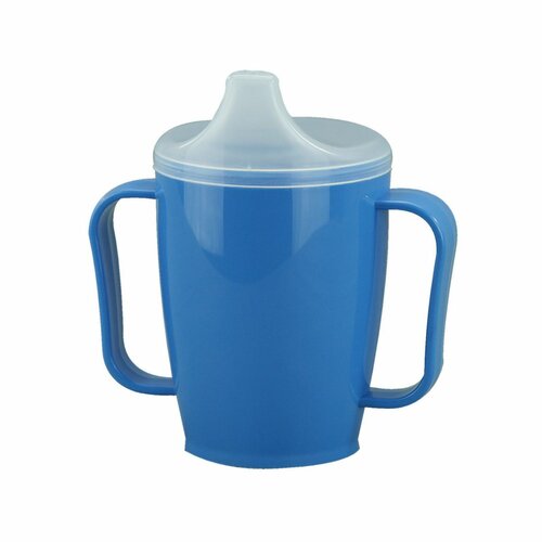 Skodelica s pokrovom in dvema pokrovčkoma 250 ml,modra