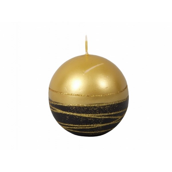Vánoční svíčka Lumina Gold koule, zlatá
