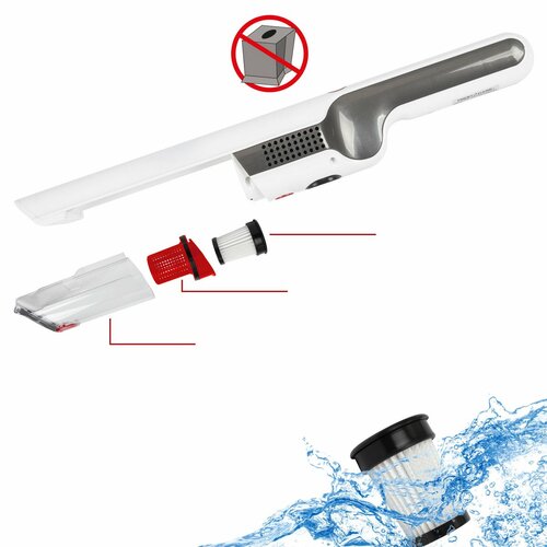 ProfiCare AKS 3102 ručný aku vysávač, bielabiely