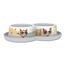Moderna Dvojmiska za mačke Trendy Indy&amp;Louisebela 2x 0,35 l, 27 x 16,5 x 6 cm