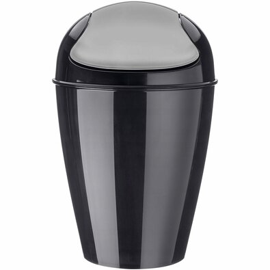 Koziol Kozmetični koš za odpadke DEL S, 5 l, črn