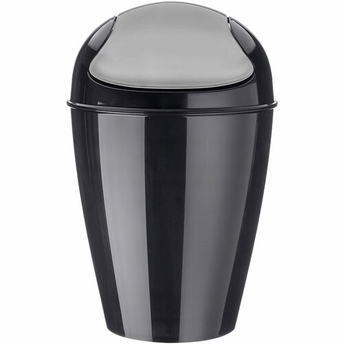 Koziol Kozmetični koš za odpadke DEL S, 5 l, črn