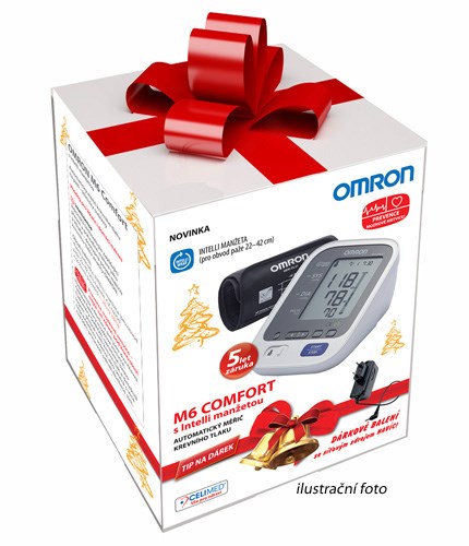 Omron M6 Comfort ciśnieniomierz cyfrowy z Intelli mankietem i zasilaczem sieciowym