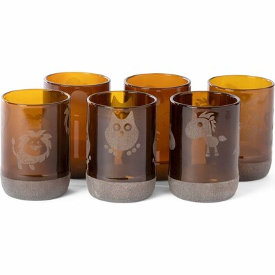Set 6 pahare Animal Collection, 350 ml