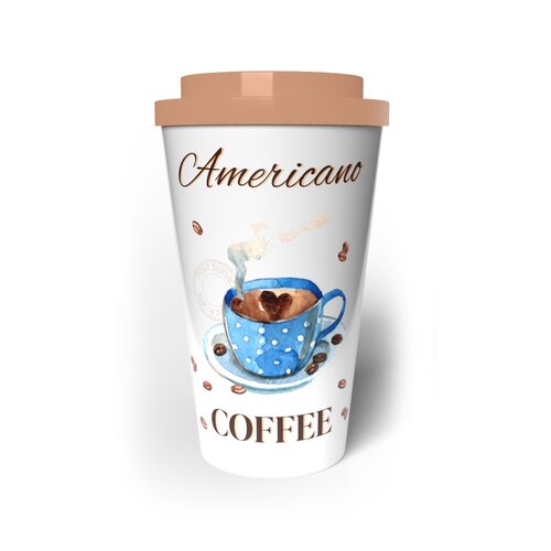 Banquet Potovalna skodelica z dvojno steno COFFEE0,5 l , kava Americano