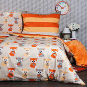 4Home Bavlněné povlečení Little Fox, 140 x 220 cm, 70 x 90 cm