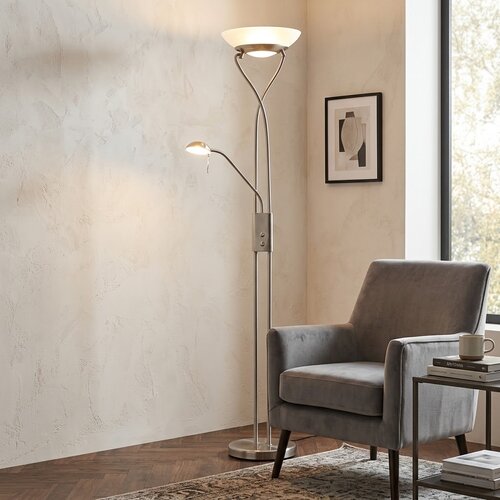 Rabalux 4077 Gamma stojací lampa, stříbrná