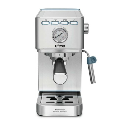Ufesa CE8030 MILAZZO espresso pákový kávovar, stříbrná