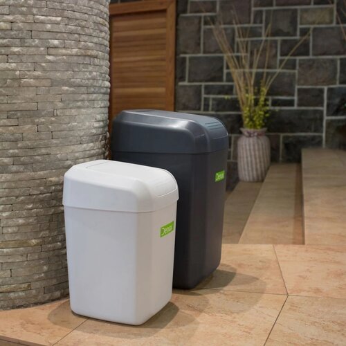 Denox Troya Coș de gunoi 30 L, alb