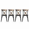 Esszimmerstuhl-Set Ahsap Ekol Walnut, 4 Stück