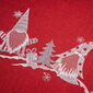 Vánoční ubrus Skřítci červená, pr. 35 cm