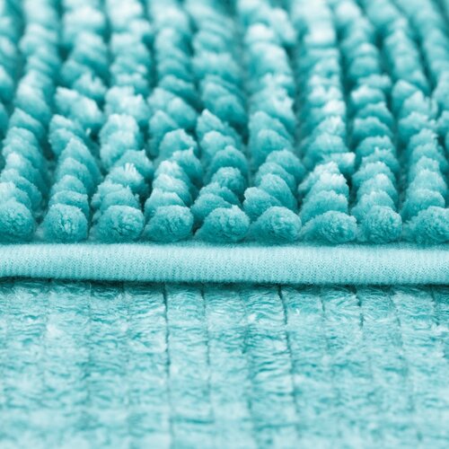 Restilo Badematten-Set Bati blau, 2 Stück 50 x 80 cm, 40 x 50 cm
