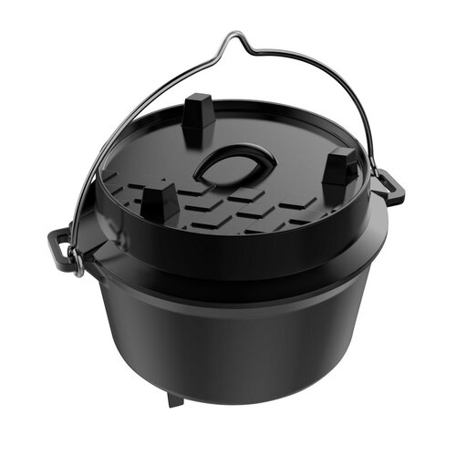 Tepro 8231 Чавунний казанок з кришкою Dutch Oven, 4 л