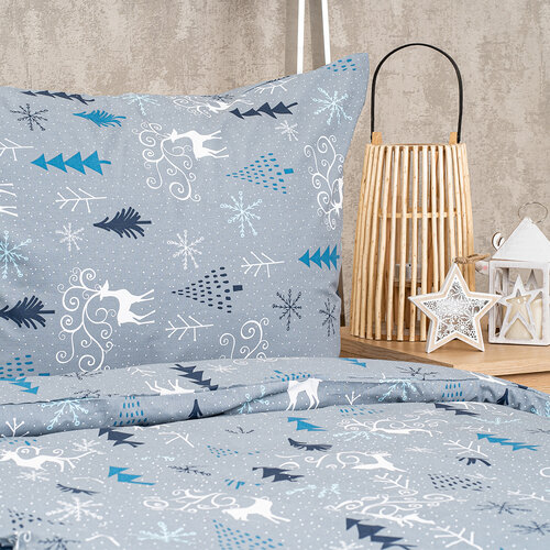 4Home Baumwollbettwäsche Elegant deer grey, 140 x 220 cm, 70 x 90 cm