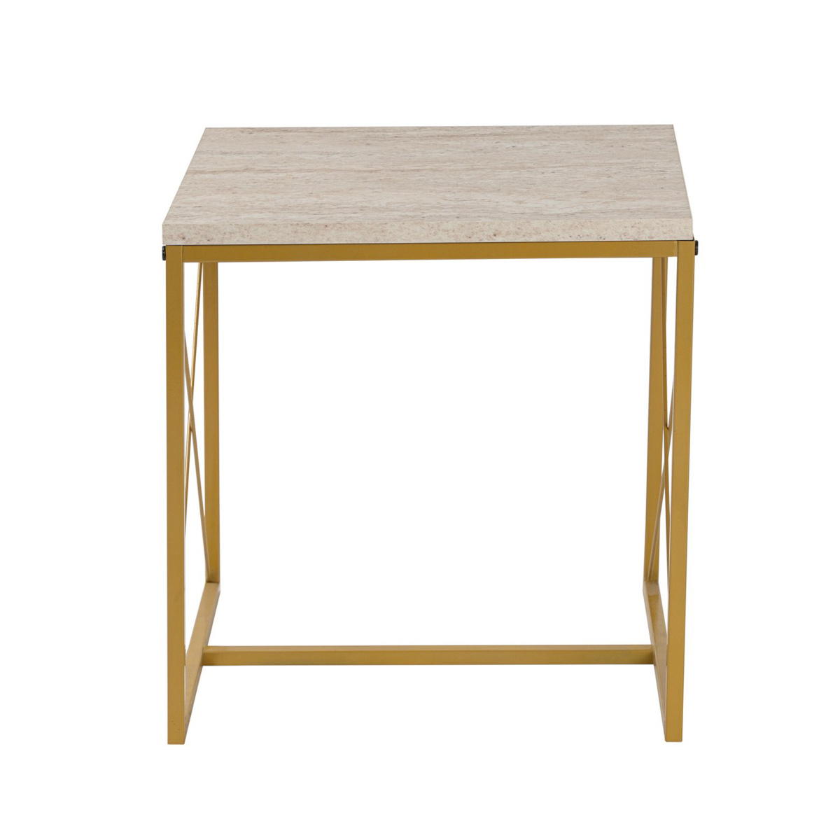 Konferenčný stolík Defne Gold Travertine