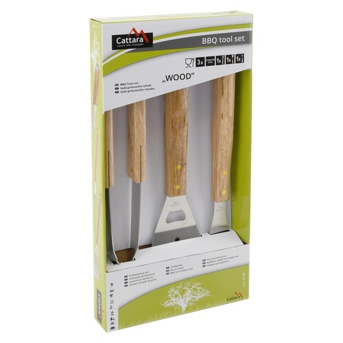 Cattara Set žar pripomočkov Wood, 3 kos