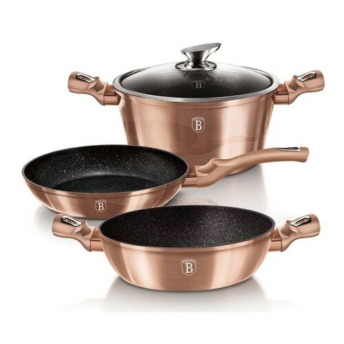 Berlinger Haus 4-dielna sada riadu Rosegold Metallic Line