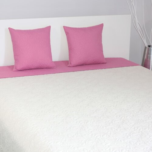 Přehoz na postel Casaro růžová a krémová, 220 x 240 cm