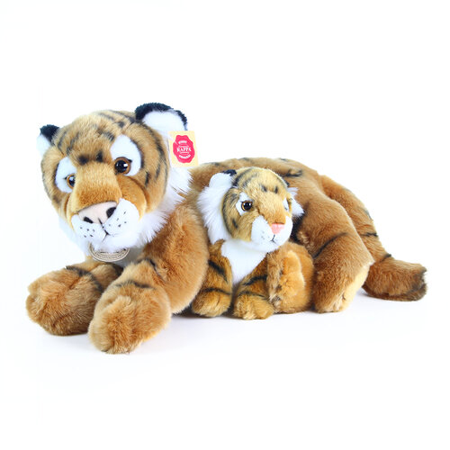 Rappa Plyšový tiger s mláďaťom, 37 cm