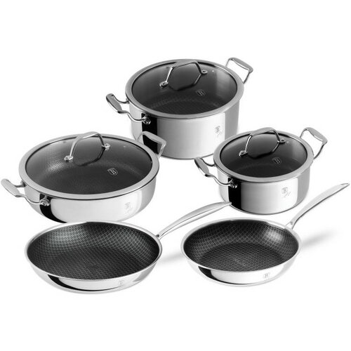 BerlingerHaus Súprava riadu s titánovým povrchom Eternal, 8 ks