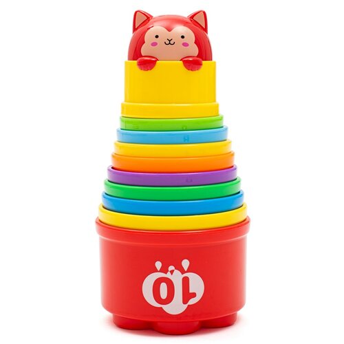 Baby Mix Kubki edukacyjne z melodią, 10 szt.