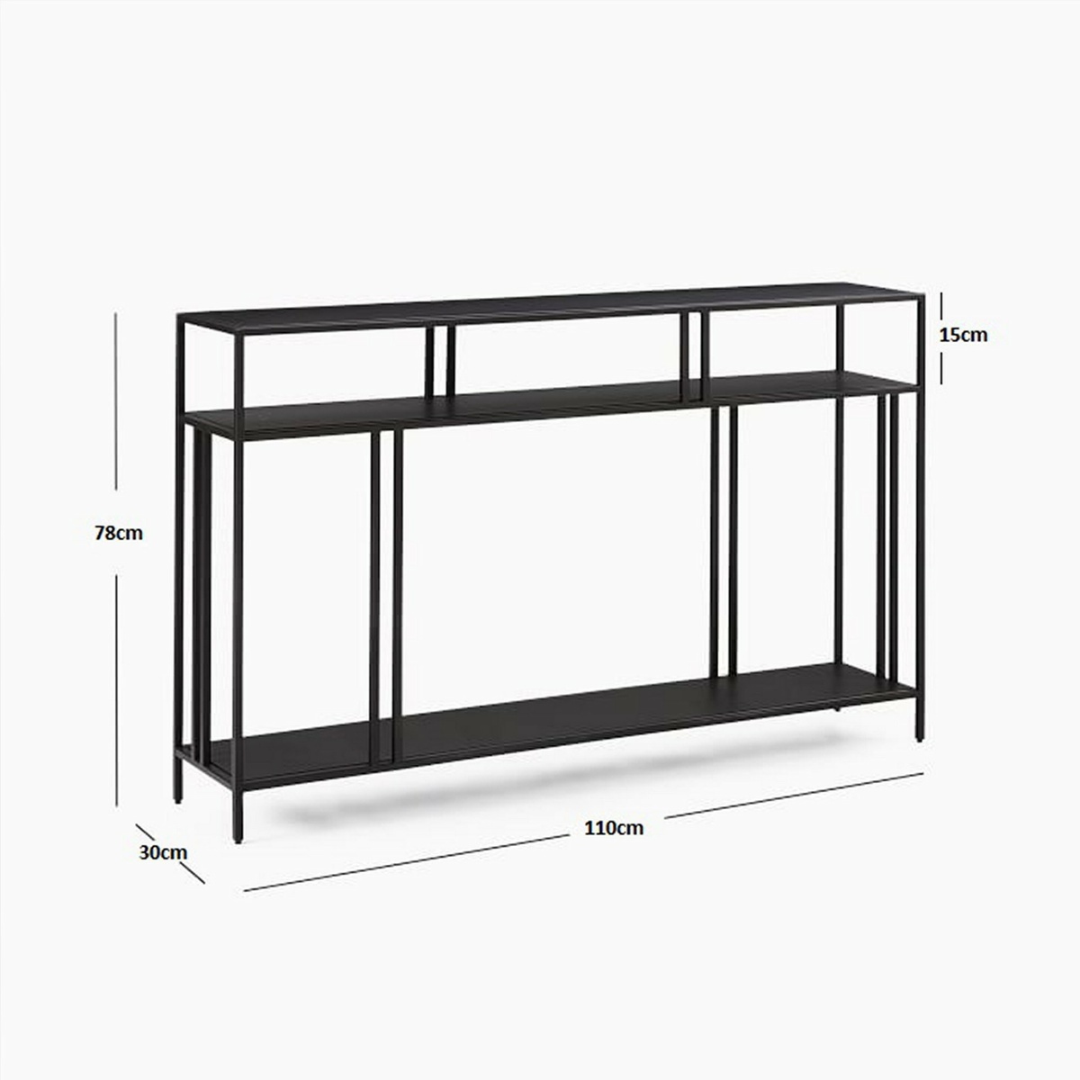 Dekorativní stolek Venedik Black - thumb (8)
