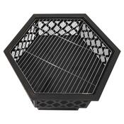 Cattara 13008 Ognjišče s pokrovom Hexagon, 60,5 x70 x 62,5 cm