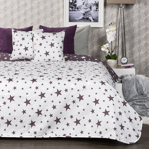 4Home Stars Tagesdecke, 220 x 240 cm, 2 St. 40 x 40 cm