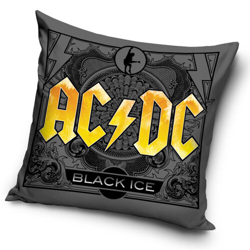 Carbotex Obliečka na vankúšik AC/DC Black Ice Tour, 40 x 40 cm